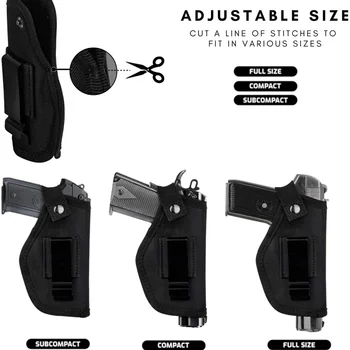 Holster Right Left OWB IWB Universal for Inside Concealed Carry Holster for G17 19 23 25 26 27 29 30 32 33 38 42 43 S&W M&P 2