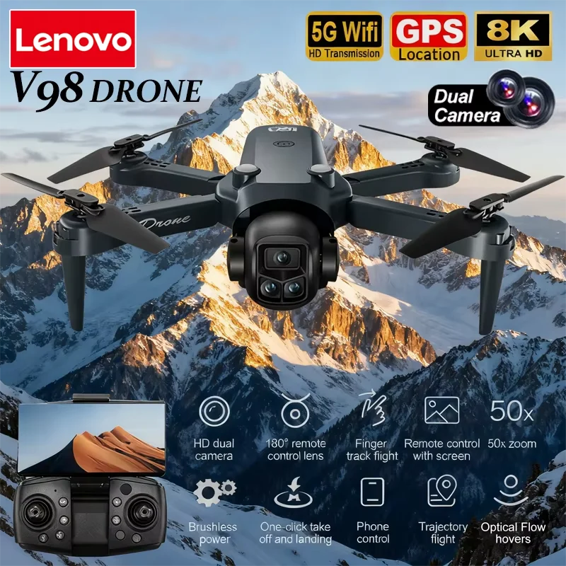 โดรนระดับมืออาชีพ 8K กล้องคู่ GPS หลีกเลี่ยงสิ่งกีดขวาง