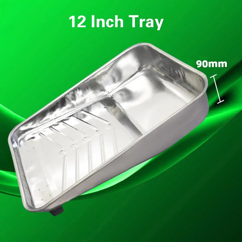 Tray Factory 9 "12" Metal Tray Tinplate Paint Roller Brush Paint Box Latex