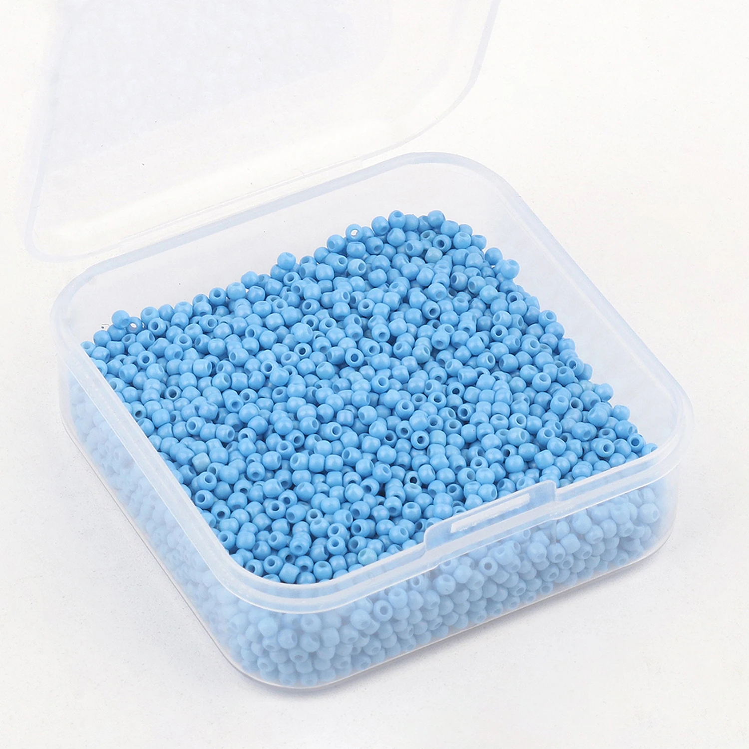 Blausky 25 perline di vetro da 4 x 6 mm, perline di riso ovali in