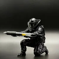 3D Printed Tactical Pen Holder Cool Desktop Organizer Soldier Statue Creative Military Gift Office Stationery Stand 2