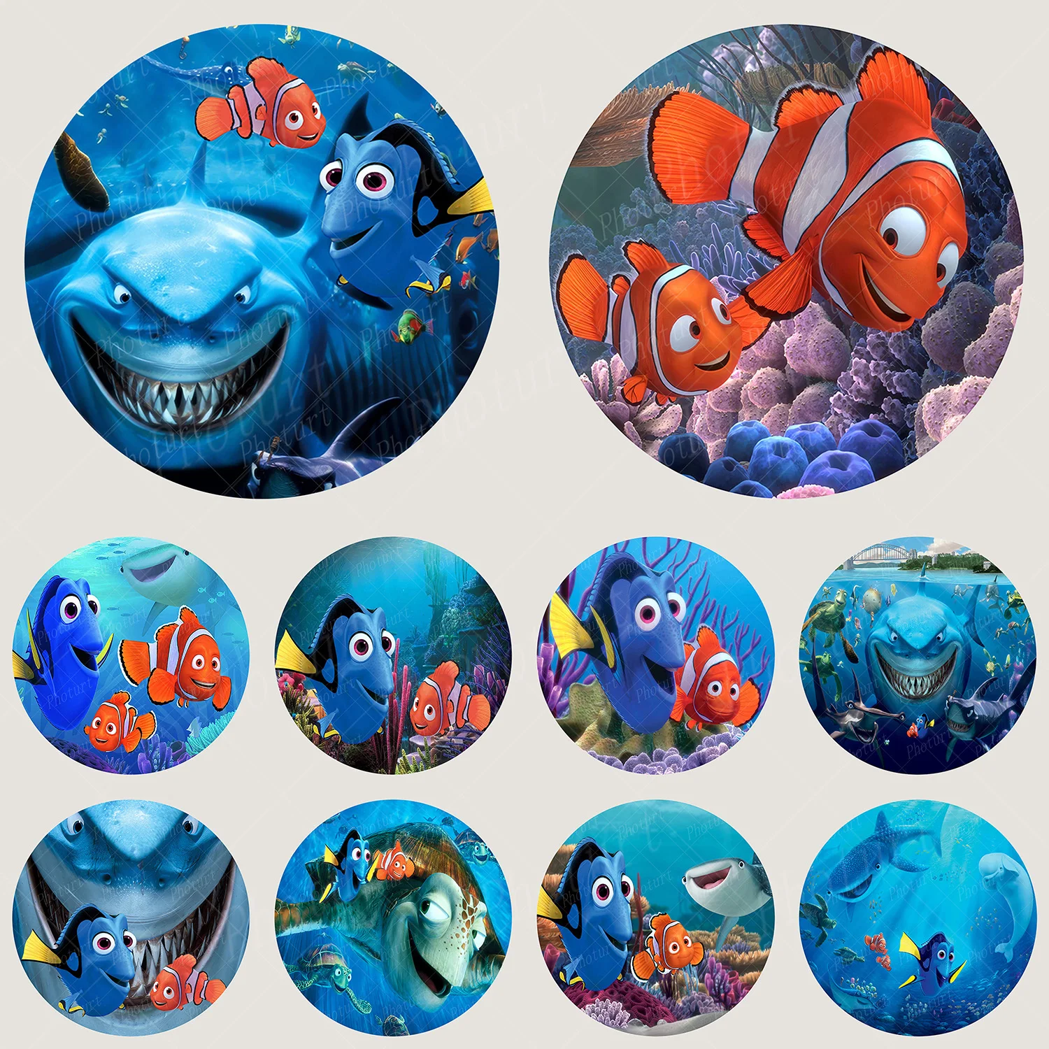 24pcs Disney Finding Nemo Water Bottle Stickers Wraps Customize