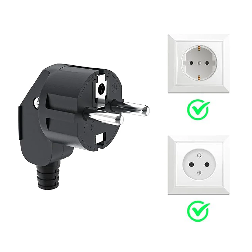 EU Plug Adapter 16A Male Replacement for Power Extension Cable plug adapter electrical socket plug outlet extender power extension plug extension sockets power plug connector power socket