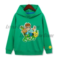 Merch A4 Lamba Children Hooded sweatshirts Cartoon Green LAVA LAVA Boy Girl clothes Spring Autumn Boy Girl Sweatshirt with hood 1