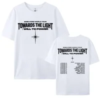 2025 Ateez World Tour Towards The Light: Will To Power T Shirt Men Women Korean Fashion High Quality Casual 100% Cotton T-shirts 2
