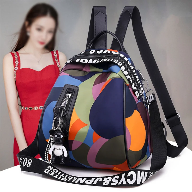 Womens backpack Multifunction Backpack Women Waterproof Oxford Bagpack Female Anti Theft Backpack Schoolbag Girls