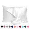 2Pc Satin Silk  Pillow Case Real Silk Satin Hair Beauty Pillow Case Comfortable Pillow Case Super Soft Pillow Case Standard Size 1