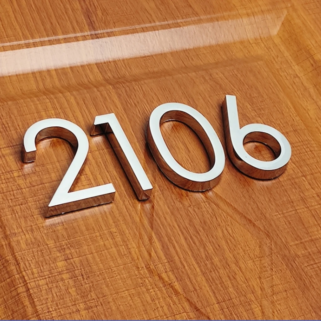 Self Adhesive House Number Letter Sticker Door Number Plate for Outdoor Apartment Office Home Street Mailbox Label Sign house number signs,house numbers,number plate,door signs