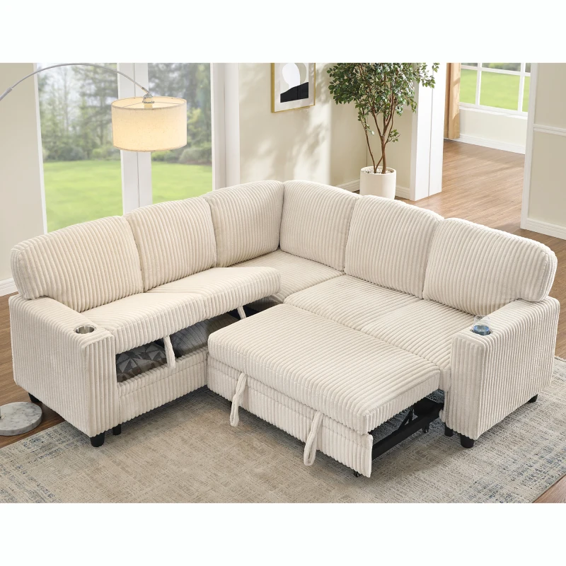 L-Shaped Sleeper Sofa 1