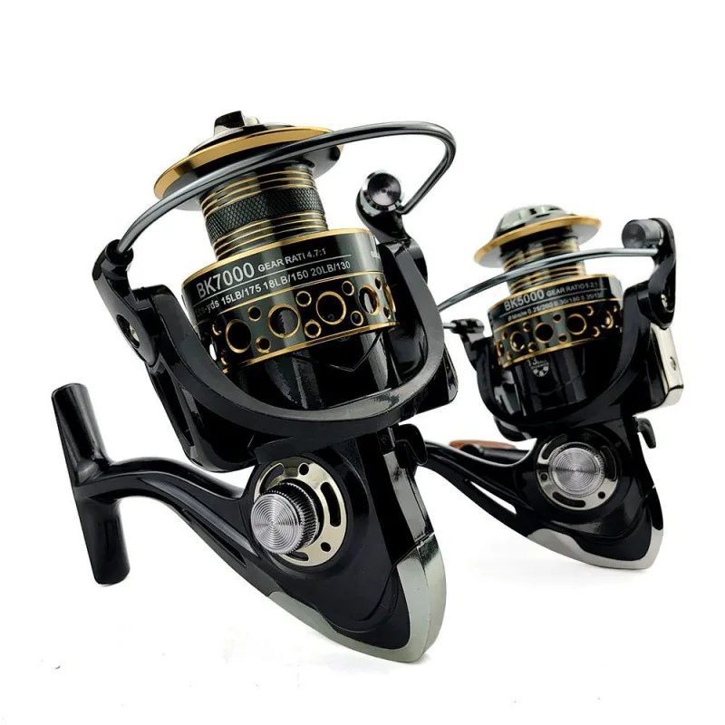 Carretes de pesca Black and Blue Serie BK Copa de hilo de metal completo de  agua dulce y agua salada Carrete de pesca giratorio (Cantidad de carga