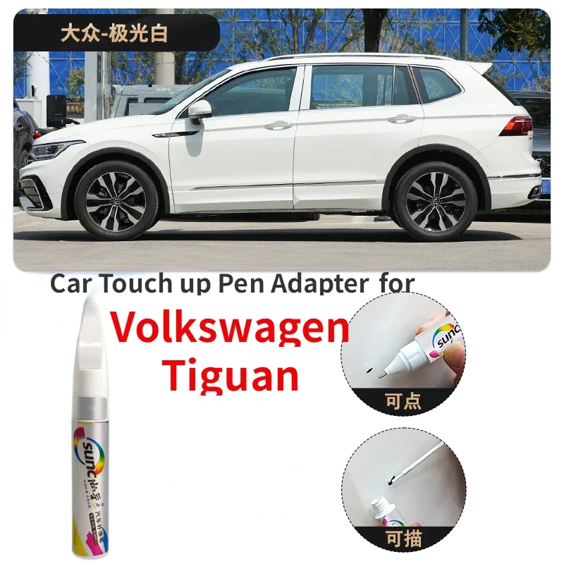 Adattatore Per Penna Touch Up Per Auto Per Volkswagen Tiguan Paint Fixer Aurora White Islanda Silver 23 Tiguan L Forniture Per Auto Vernice Per Auto 2