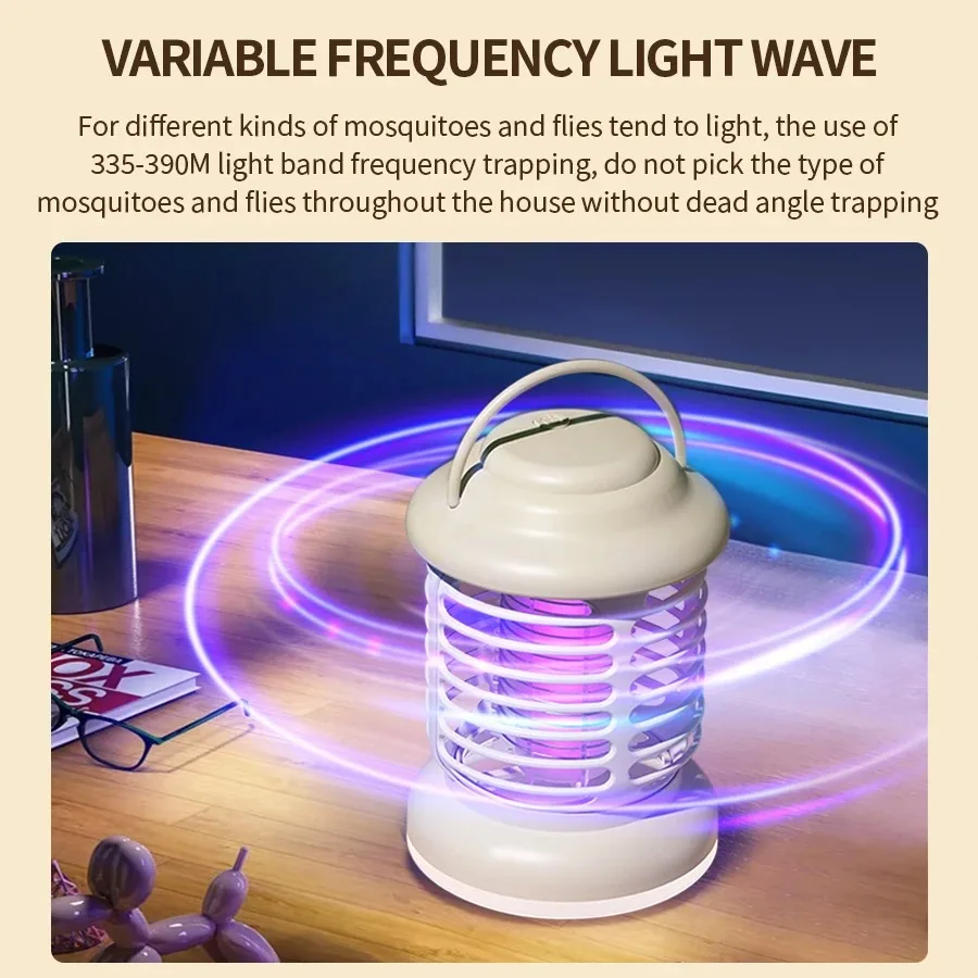 USB Fly Trap Electric Shock Mosquito Killer Lamp Zapper Insect Killer Repellent Bedroom Outdoor Anti Mosquito Trap