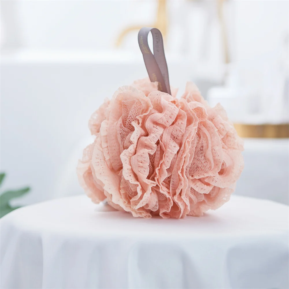 

Shower Ball High Quality Soft Soft Luxury Lace Bathroom Accessories Bath Flower Refined Thick Bath Products Bath Towel
