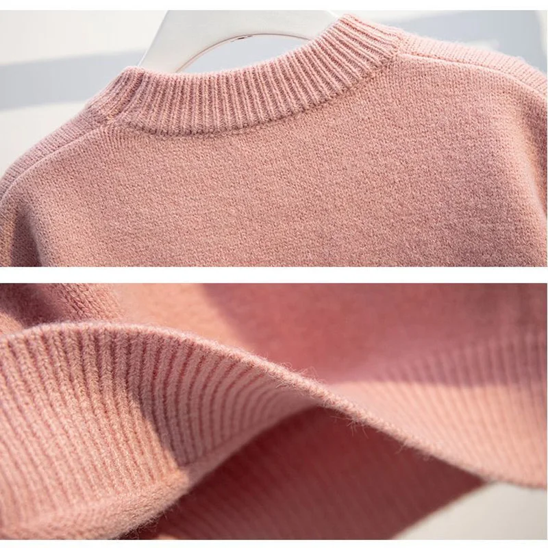 Children's Clothing Autumn Winter Girls Fashion Thickened Knitted Pullover Sweater Kids Girl Clothes Top