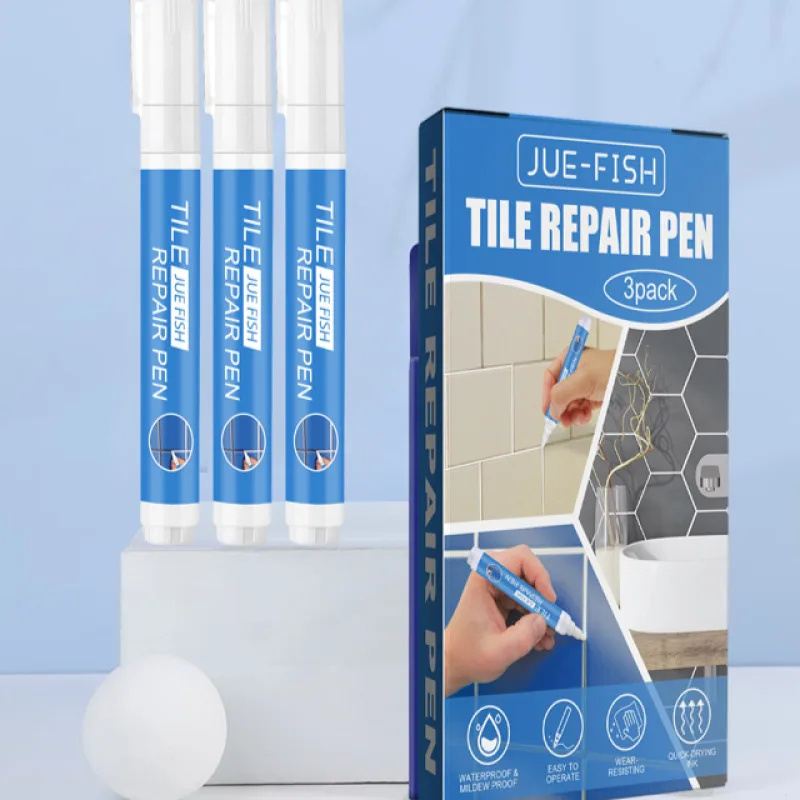 Jue Fish Ceramic Tile Touchup Marker Fill and Repair Grout Cracks