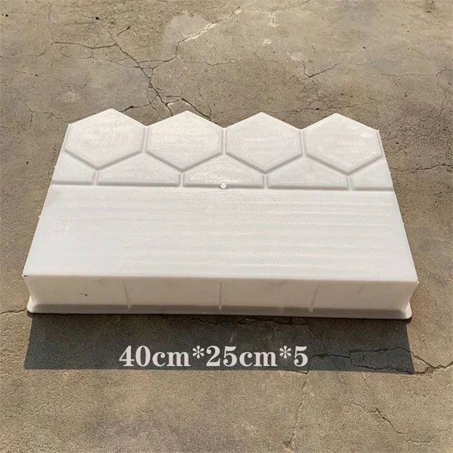 Kerti Tégla Penész Antik Tó Kerek Szél Kerítés Cement Zöldség Fű Doboz - Image 2