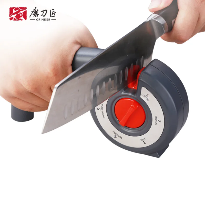 

TAIDEA Knife Sharpener 6 in 1 Sharpening Stone Fine Grind Multifunctional Sharpening System Quick Grind Scissors Kitchen Tool