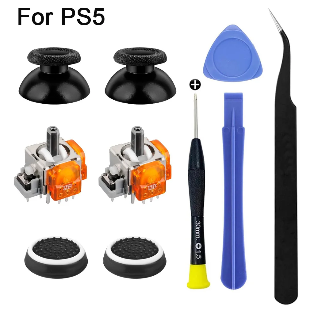 Enhanced Electromagnetic Joystick Replacement Kit with Thumbstick Accessories and Repair Tool