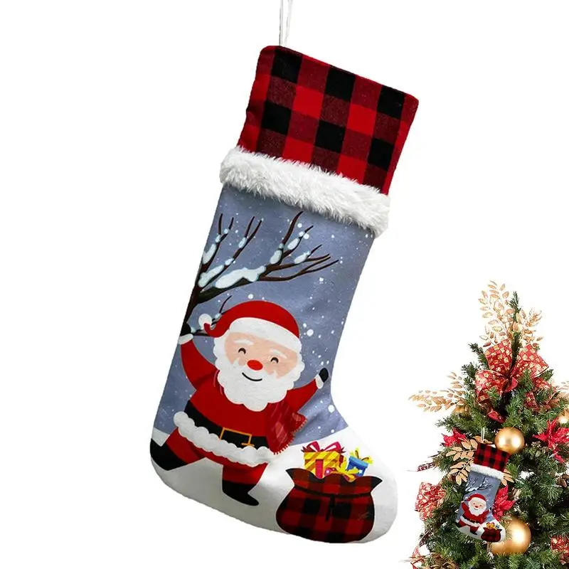 

Рождественские носки, снеговик, лось, медведь Санты, рождественские чулки, подвесные украшения для рождественской елки для дома, рождественский подарок