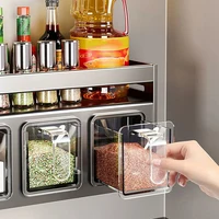 Étagère à épices de cuisine sans perçage, multifonctionnelle, murale ou à poser sur comptoir, pour le rangement des assaisonnements 3