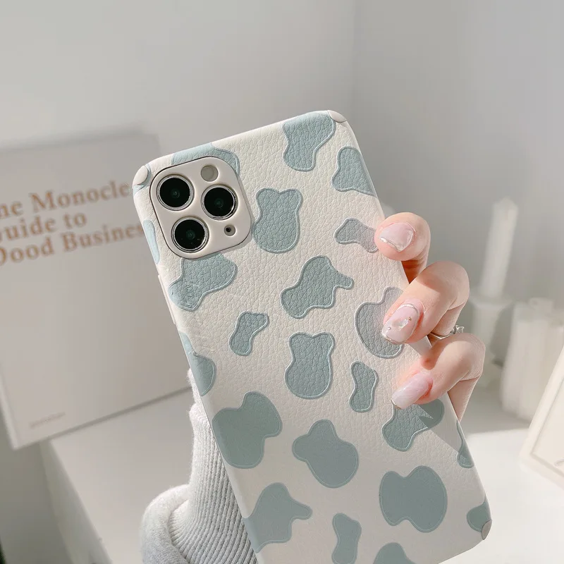 For IPhone case Ins Cute Cow Texture Phone Case For IPhone14 11 12 13 Pro Max Case X XS Max XR Phone case 7Plus 8Plus case