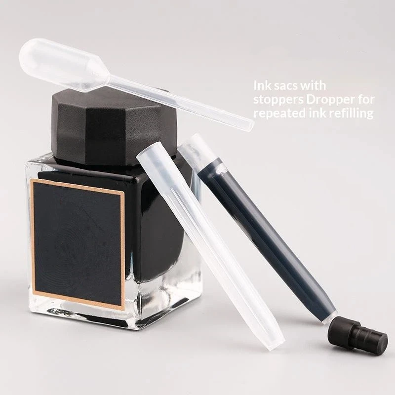 MAJOHN A1 A2 만년필용 잉크 주머니, 프레스펜용 잉크통, 플러그형 대용량 잉크통, 5.5MM 구경
