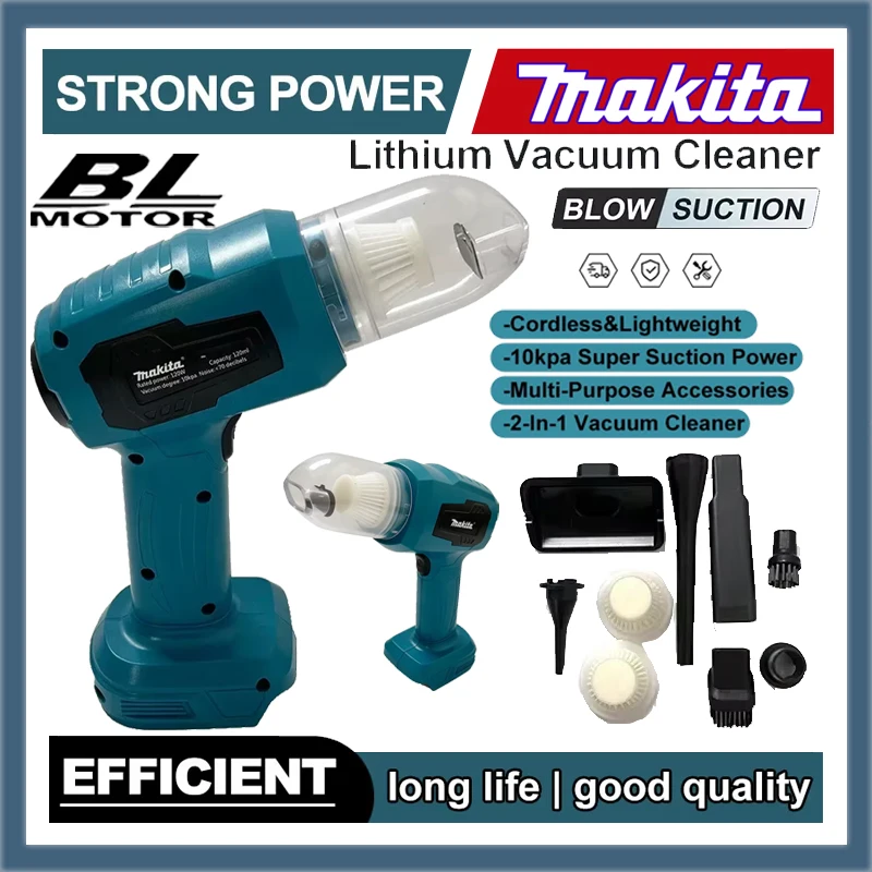 Cordless Mini Car Vacuum Cleaner Multifunction Dust Collect Handheld Rechargeabl