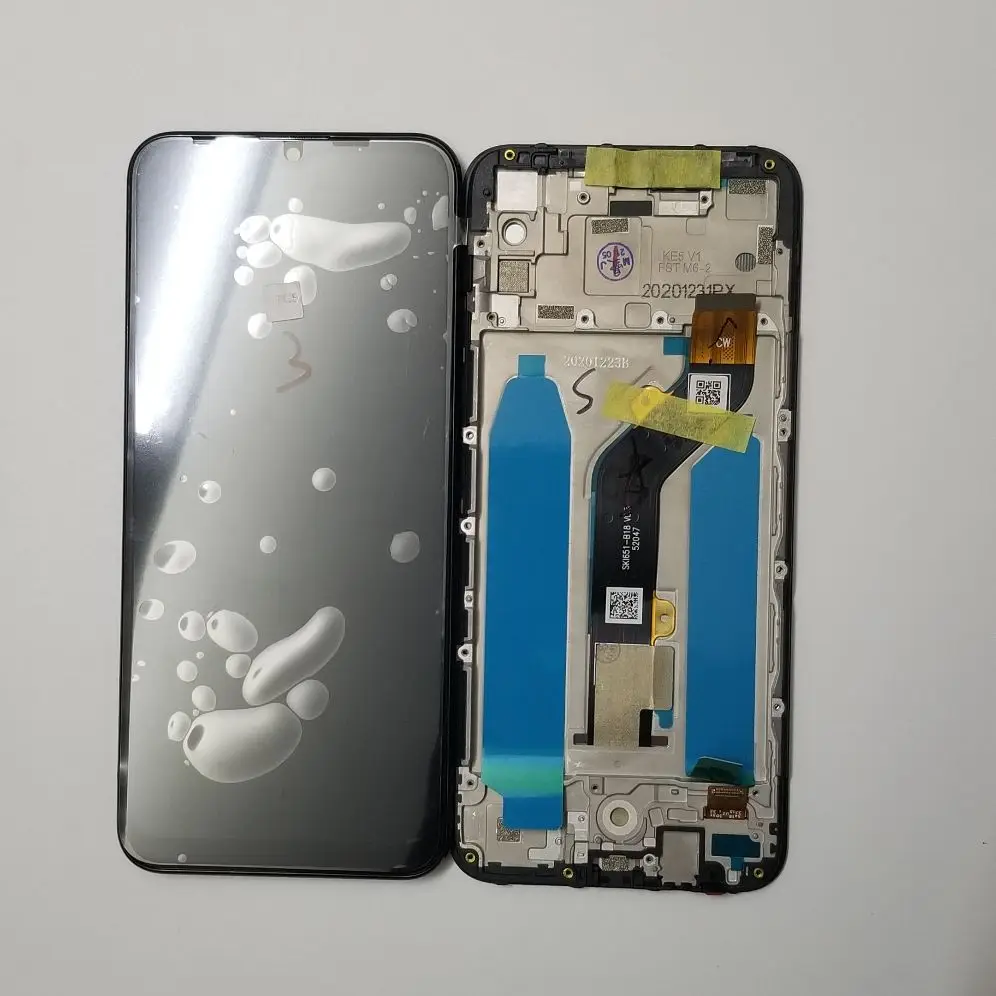 

ЖК-дисплей с рамкой для Tecno SPARK 6 GO Ke5 Ke5j Ke5k, ЖК сенсорный экран в сборе, стеклянная панель, дигитайзер