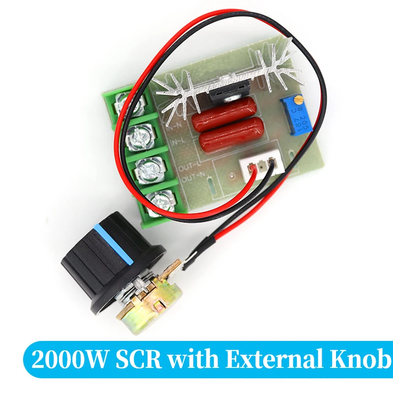 Regolatore Tensione SCR 10000W AC 220V 80A Digitale per Controllo Motori e Dimmer Alta Potenza