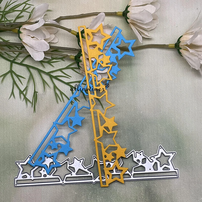 

New Star striped edge Metal Cutting Dies for DIY Scrapbooking Album Paper Cards Decorative Crafts Embossing Die Cuts
