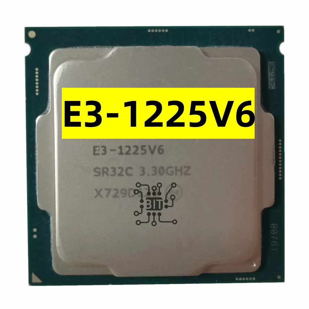 Xeon E3-1225V6 Cpu 3.30Ghz 8M 73W Lga1151 E3-1225 V6 Quad-Core E3 1225 V6 Processore E3 1225 V6 Spedizione Gratuita