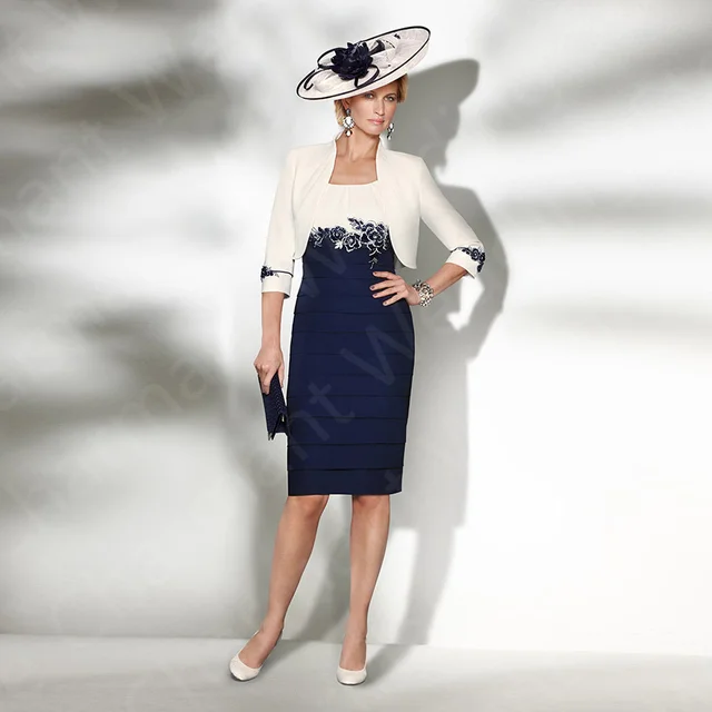 Veste Tenue Mariage Femme Bleu Marine Pantalon Veste Blazer Bleu