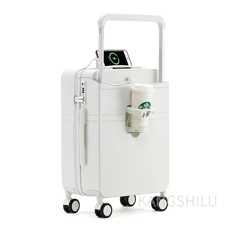 New Fashion 20-Inch 24-Inch Multifunctiona Rolling Luggage Travel Trolley Case Suitcase With Wheels Zipper