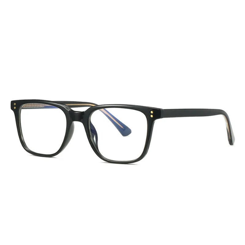 TR90 Square Rivets Photochromic Glasses Men Women Myopia Eyeglasses Students Short Sight Eyewear 0 -0.5 -1 -1.25 -1.5 -2.0 To -6 3