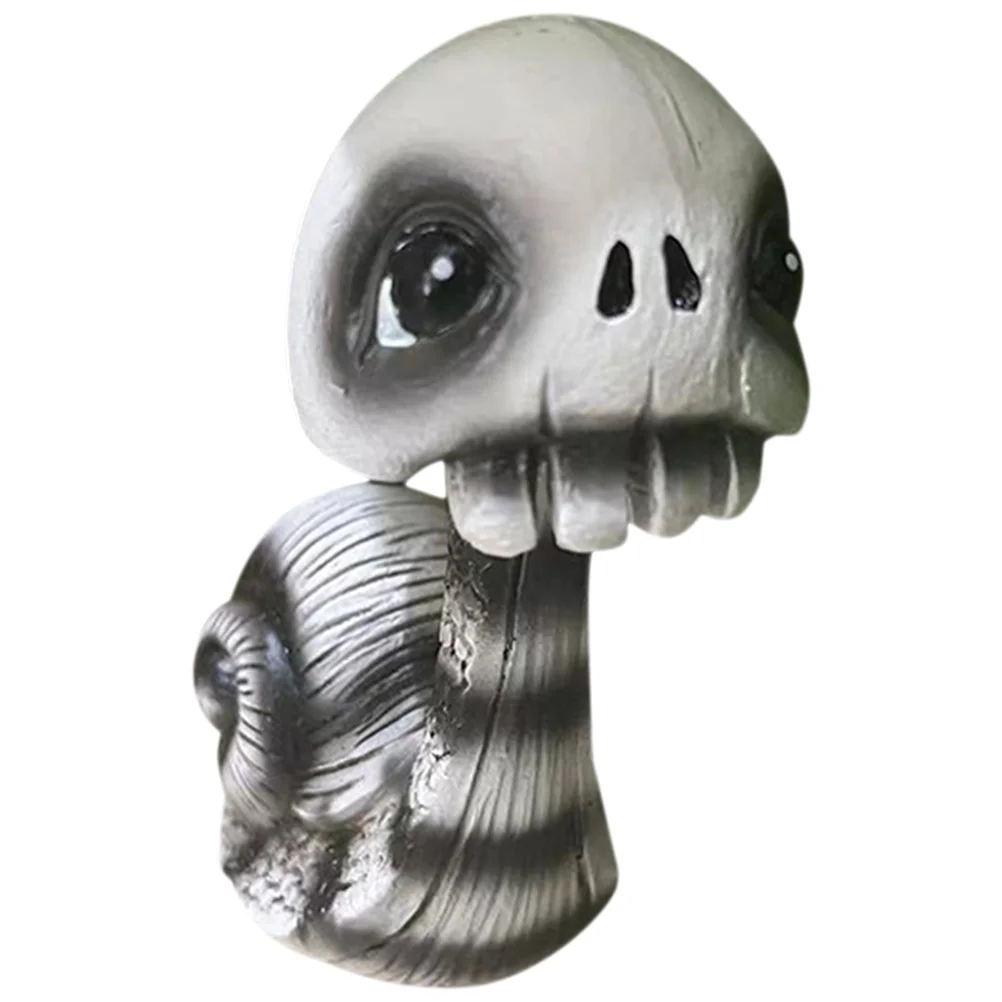 

Skull Snail Statue Shaking Head Snail Figurine Halloween Animal Skull Mini Bobbleheads Figures Skeleton Doll Halloween Party