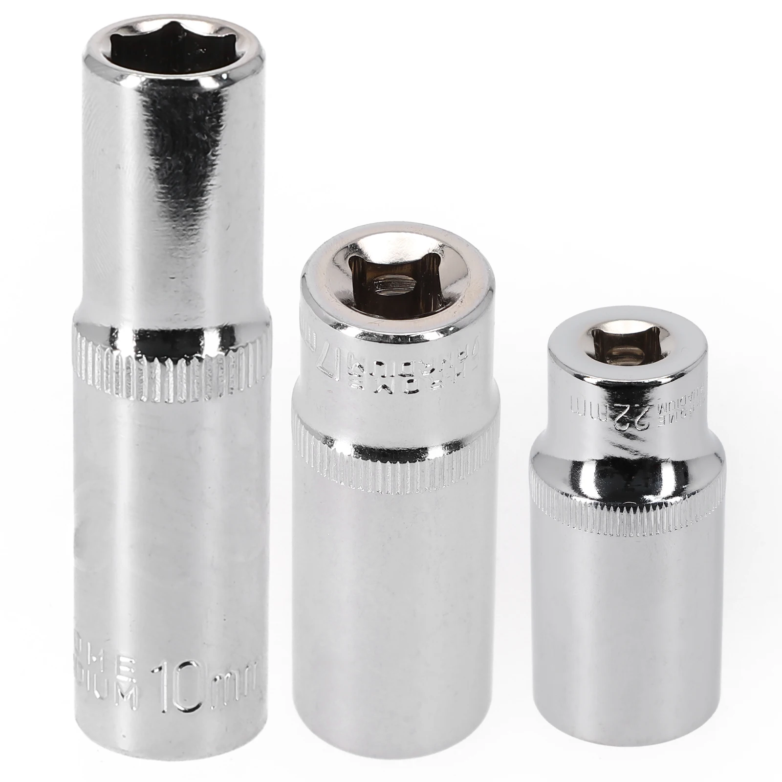 1pc 8-24mm Mm Deep Socket Adapter 3/8" Hex Socket Wrench Head Ratchet Hex Socket Nozzle Nut Driver Drill Hand Tool 6
