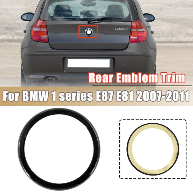 Heck Emblem Kofferraum Ring Einfassung Dekor Glanz Schwarz Für BMW 1er F20  F21 q
