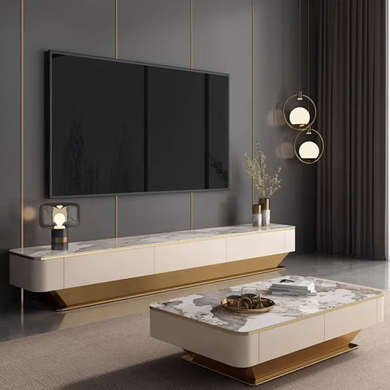 휴대용 벽난로 TV 스탠드, 플로팅 모니터 선반, 럭셔리 유닛 TV 스탠드, 벽걸이 Muebles TV 살롱 극장 가구