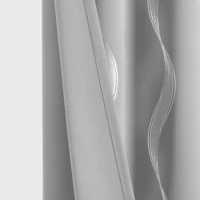 4PCS Blackout Curtains Grommet Thermal Insulated Room Darkening  With Wave Foil Printed For Bedroom 5