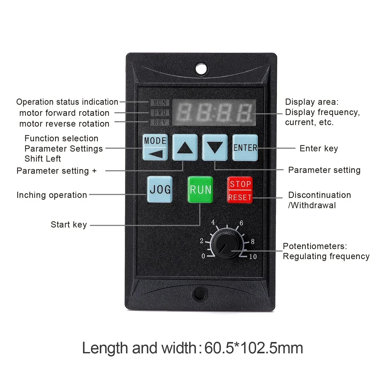 VFD 750W 1500W 주파수 변환기 삼상 모터 드라이버 추가 MCU T13-750W-12-H 단상 입력간단한 주파수 변환기