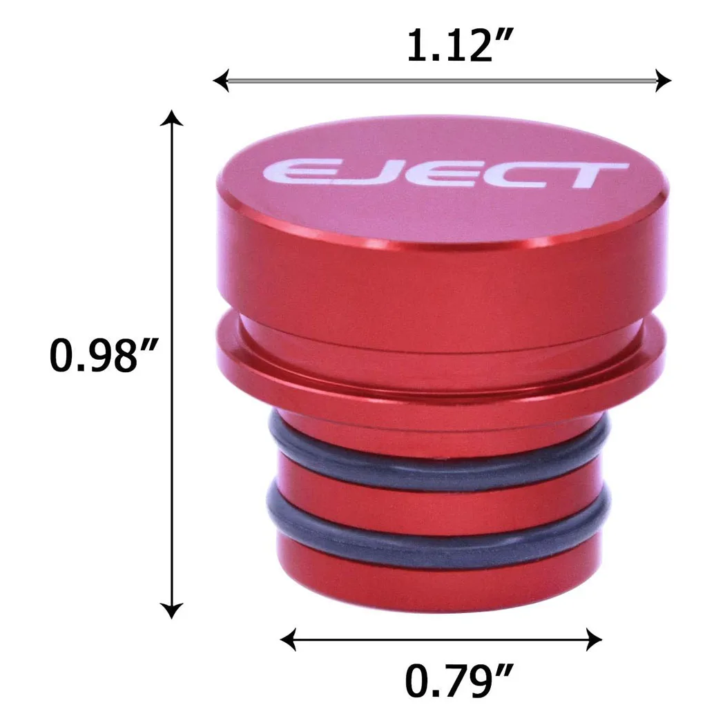 Billet-Aluminium-Auto-Zigarettenanzünder-Stecker-Ersatz, EJECT-Taste, universeller Druckknopf, passend für die meisten Kraftfahrzeuge – Detail 1