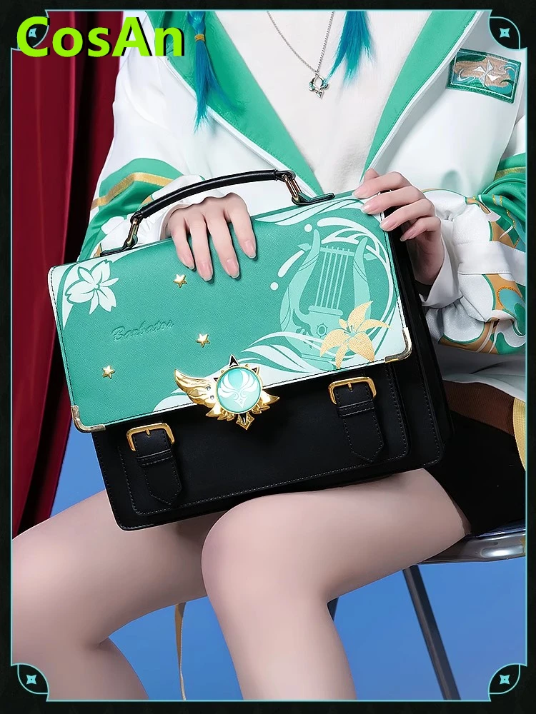 

CosAn Game Genshin Impact Venti Bag школьный портфель с анимэ Студенческие костюмы для косплея