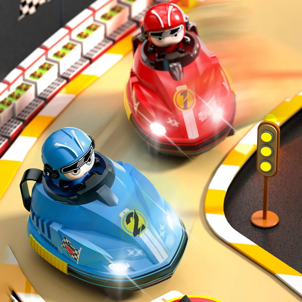 RC Ejecting Bumper Car Toy 2 Players RC Cartoon Car Toys Battle Race Vehicles Toddlers Toys Birthday Gifts for Boys Girls