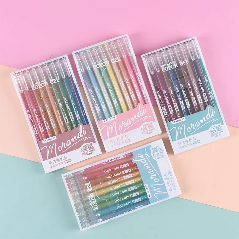 Morandi Gel Pen Set - Coloured Ink – Scribblet Stationery