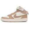 Nike Women's Shoes, Big Kids' Shoes Court Borough Mid 2 (Gs) Sneakers, Fashionable Velcro Casual Shoes, Mid-Top Retro Sneakers Cd7782-125
