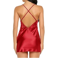 Women Sexy Lace Sling Lingerie Nightwear Robe Babydoll Attractive Sexy Sleepwear Charming Night Dress Sleep Wear 1pcs - Image 6