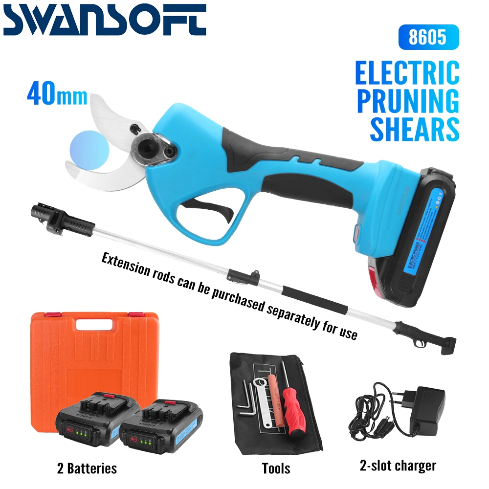 21V Suca Professionale Cordless Elettrico Potatura Cesoie Sc-8605 Power Cutter Strumento Frutteto Forbici Giardino Ramo Di Un Albero Potatore Trim