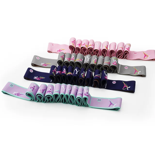 9/11 Loops Yoga Elastic Band Suitable Adult Stretching Exercises Stretching Belt Physical Therapy Stretch Resistance Band 3