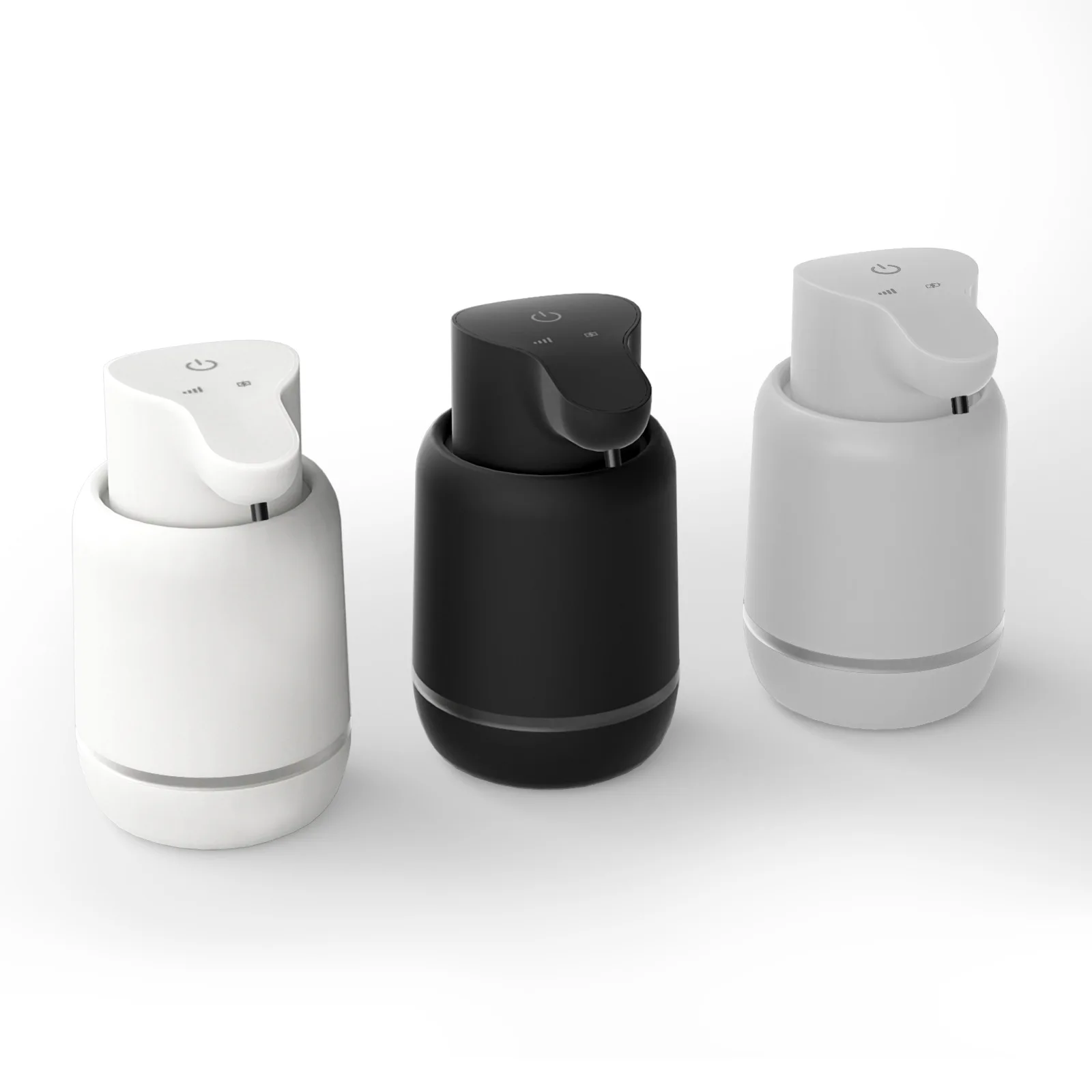 Touchless Automatic Foam Soap Dispenser USB Rechargeable Electric 4 Level Adjustable No Touch Soap Dispenser for Bathroom