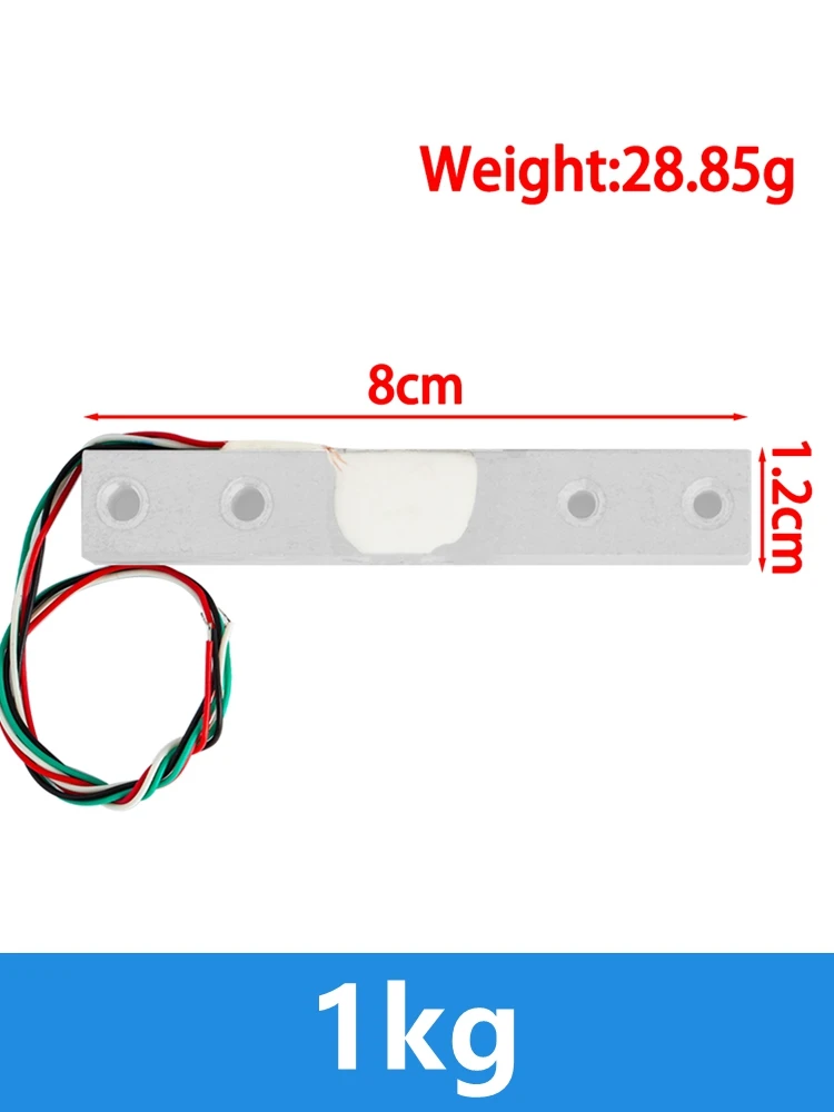 Portable Electronic Kitchen Scale with Digital Load Cell Sensors and Weighing Module